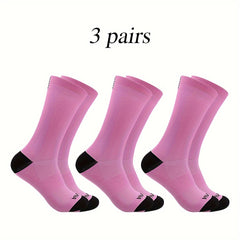 Men's Mid Crew Sport Socks Nylon Blend Breathable Socks