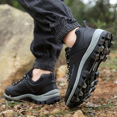 Men's Lace Up Hiking Shoes Breathable Anti-Skid Durable for Camping