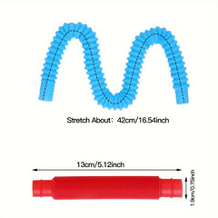 DIY Elastic Tube Toys in Random Colors Stretchable and Colorful for Kids Parties