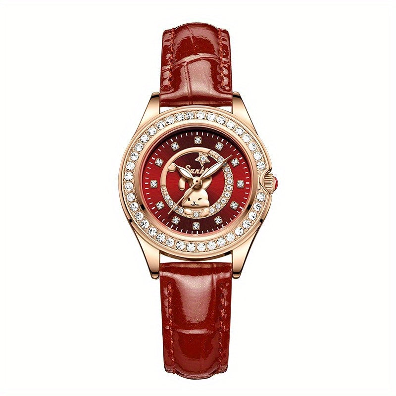 LIGE Kids Quartz Watch Cute Animal Shape Waterproof Vintage Girls Watch