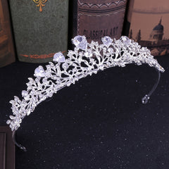 Crystal Bridal Crown Princess Tiara Headband Metal Tiaras And Crowns