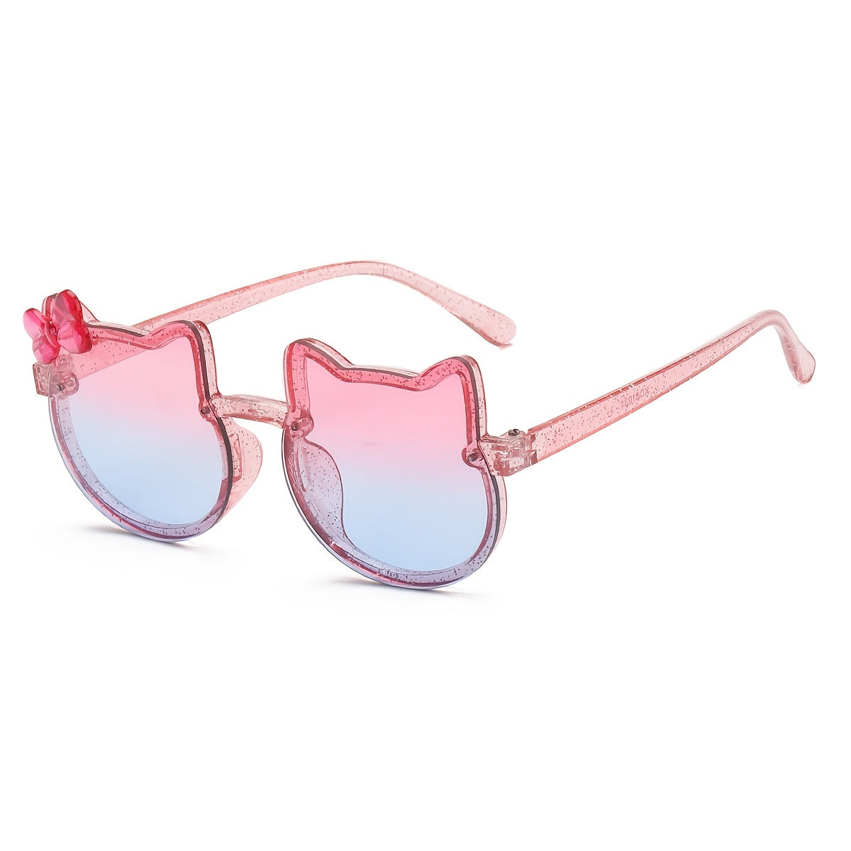 Girls Cat Bow Sunglasses UV Protection Sunshade Glasses
