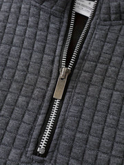 Men's Stand Collar Zip Sweatshirt
