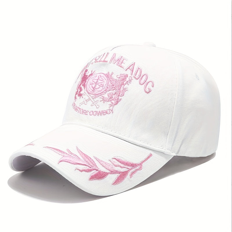 Men's Summer Grain Embroidery Baseball Cap Outdoor Sun Hat