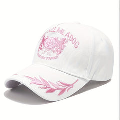 Men's Summer Grain Embroidery Baseball Cap Outdoor Sun Hat