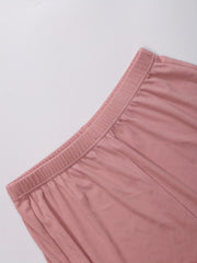 Ribbed Crop Top & Shorts & Cardigan Set