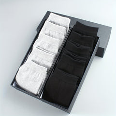 10 Pairs Mid Calf Socks for Outdoor Fitness