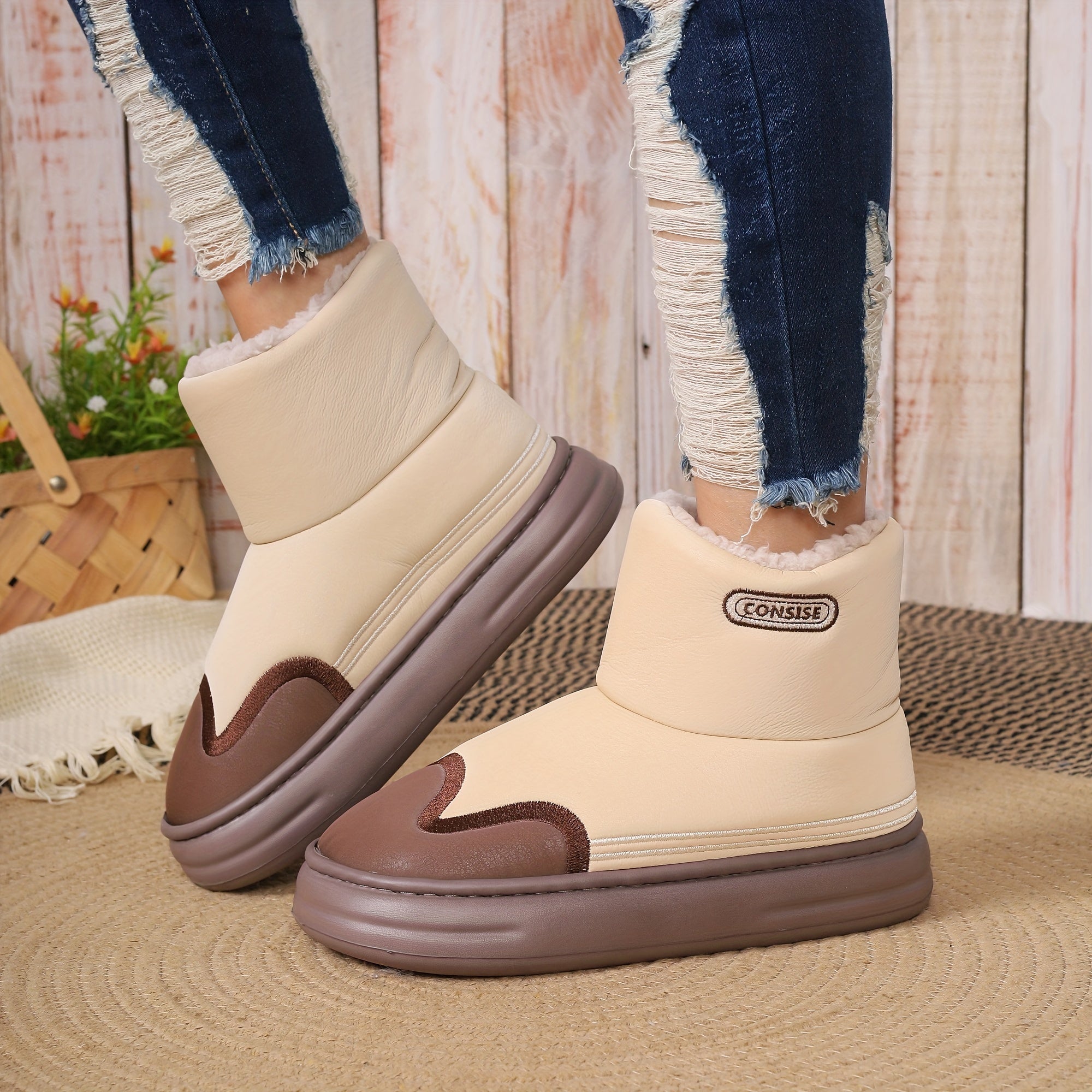 Women's Winter Snow Short Boots Plus Velvet Thick Warm Anti Slip Wear Resistant