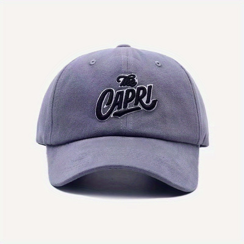 Letter Embroidery Classic Baseball Cap Unisex Adjustable Sun Hat