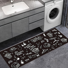 Cartoon Print Bottom Doormat Machine Washable Rug for Home Decor