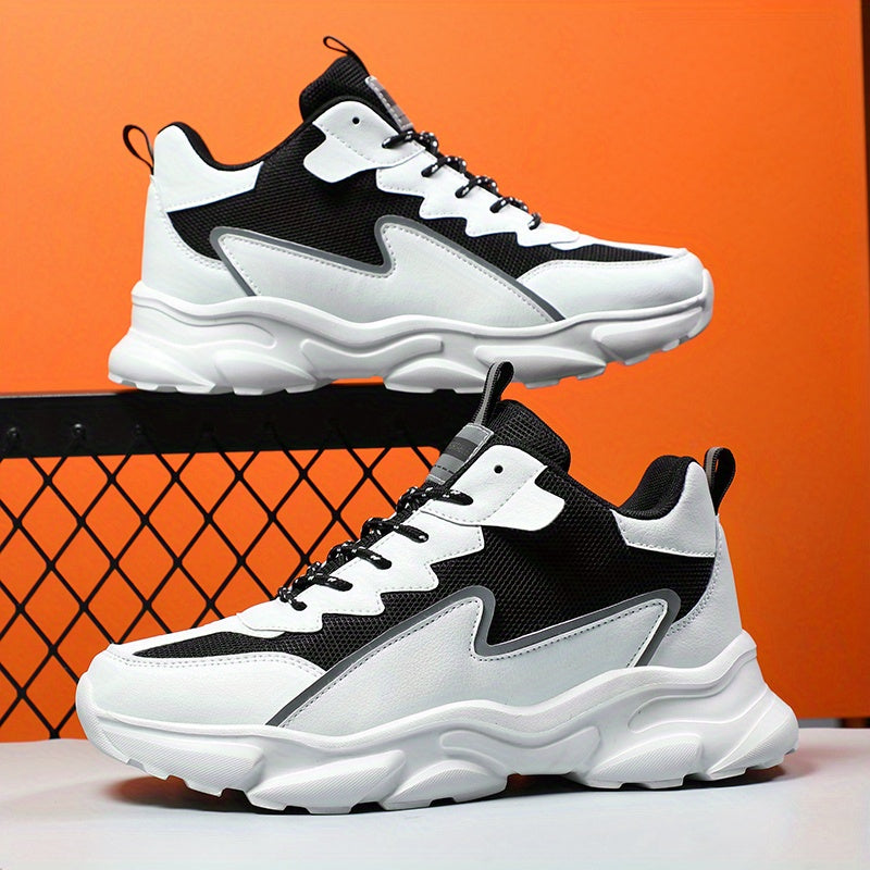 Men's Breathable Chunky Sneakers For Jogging Gym
