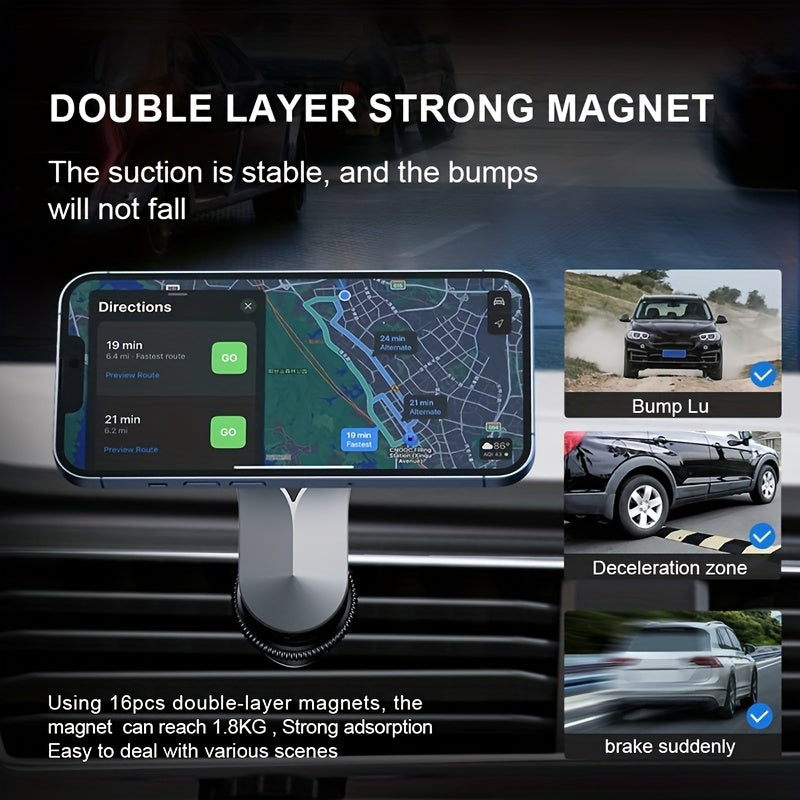 MagSafe Car Phone Mount for iPhone 14 13 12 Pro Max Mini - Magnetic Holder