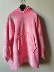 Fleece Cozy Warm Hooded Nightgown with Pockets