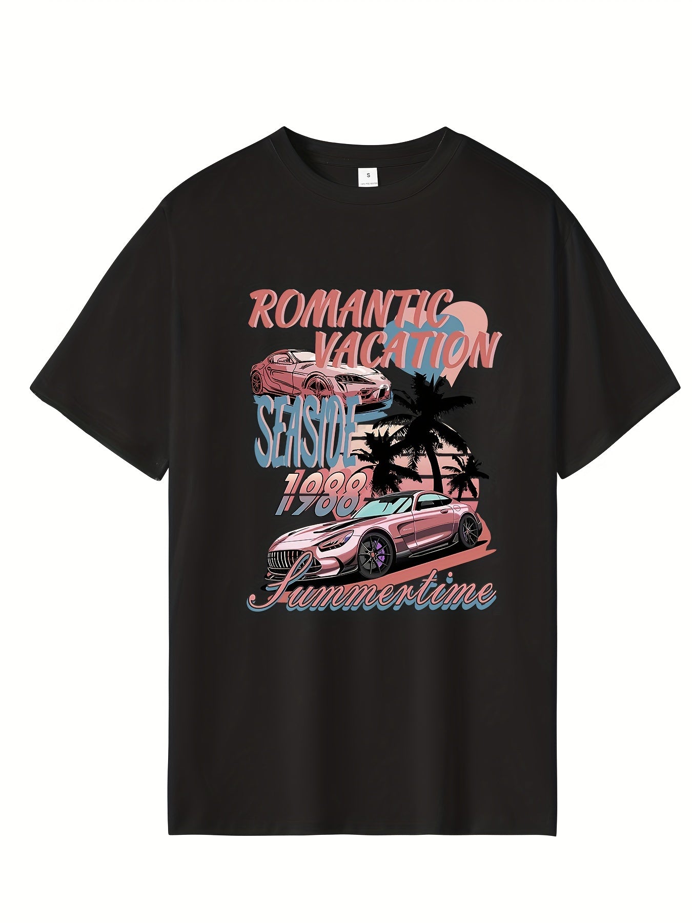 Men's Cartoon Print Hip Pop T-shirt