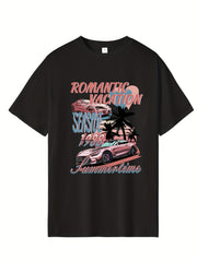 Men's Cartoon Print Hip Pop T-shirt