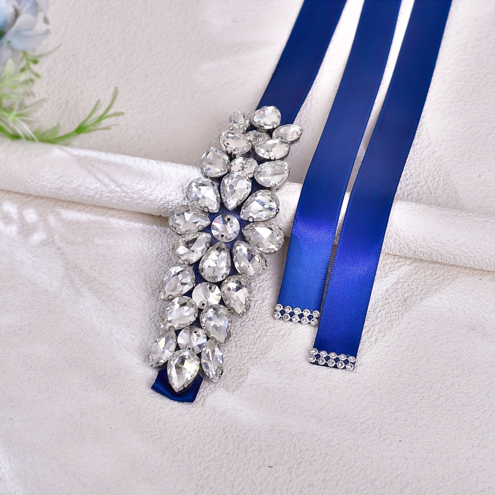 Large Rhinestone Belt Bridal Wedding Waist Ornament