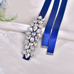 Large Rhinestone Belt Bridal Wedding Waist Ornament