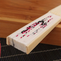 Chinese Style Fiber Decorative Fan Floral Pattern Folding Fan