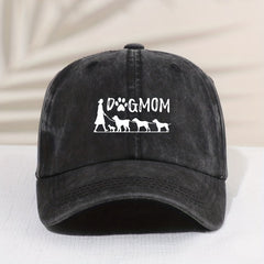Kids Dog Mom Embroidered Sunshade Baseball Cap