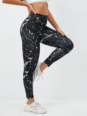 High Waist Printed Fitness Sports Pants Butt Lifting Yoga Leggings