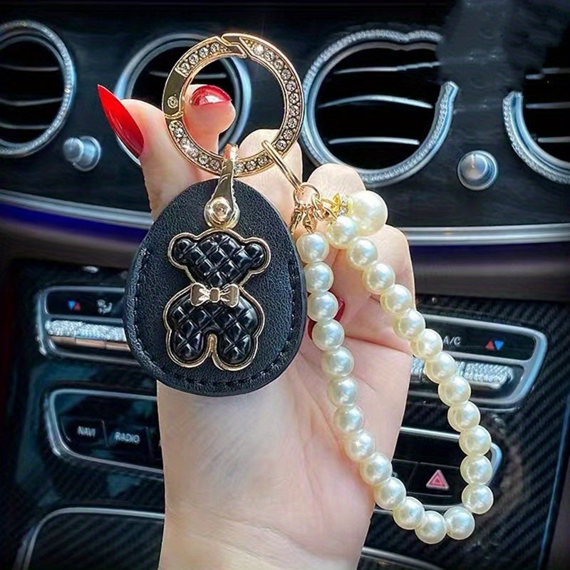 Bear Car Keychain Key Chain Lady Bag Pendant Mother's Key Ring
