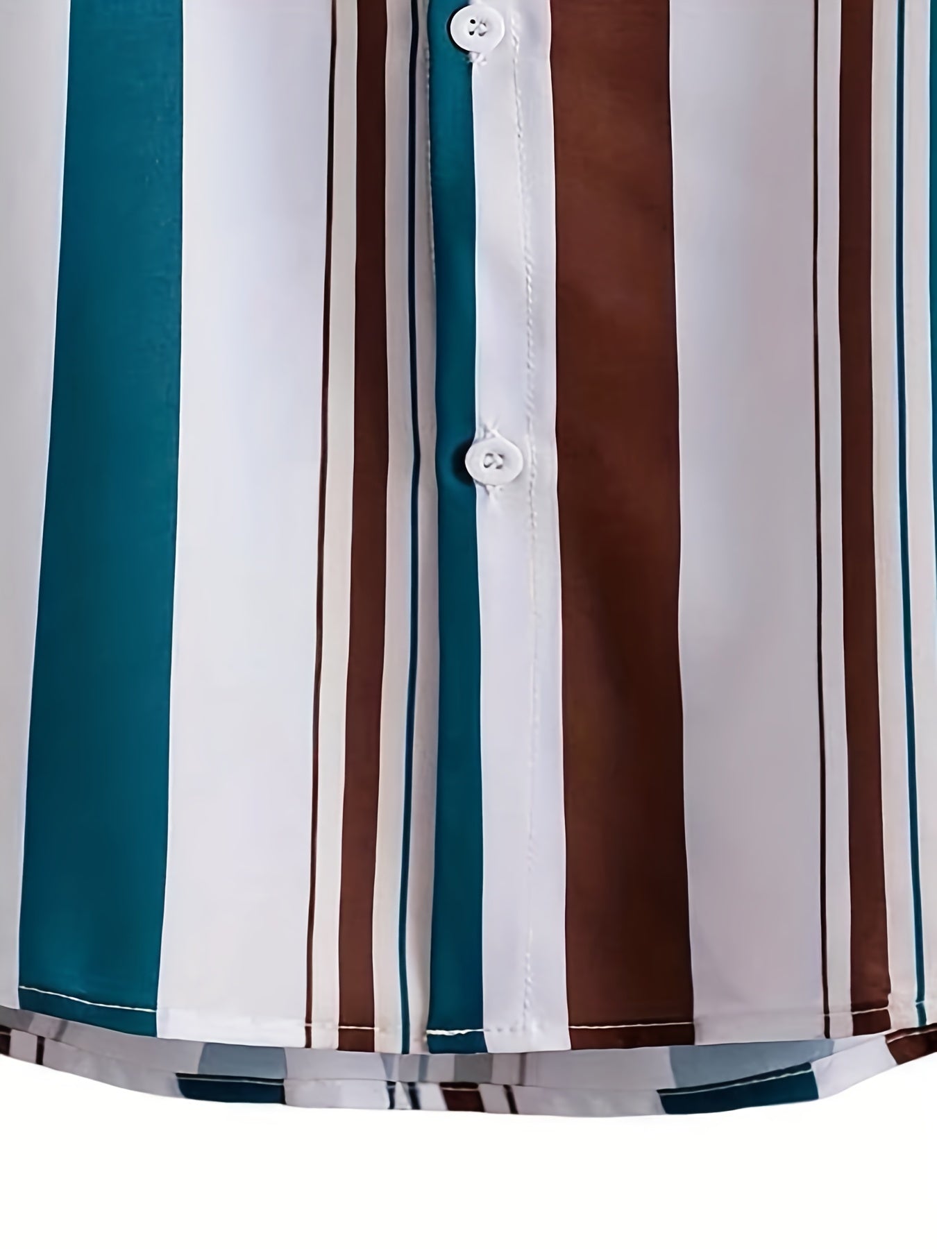 Vertical Stripe Pattern Men s Casual Short Sleeve Shirt For Summer