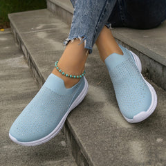 Women's Rhinestone Mesh Tennis Sports Shoes Lightweight Walking Shoes