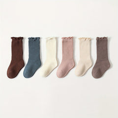 6 Pairs of Knee High Socks for Baby Boys & Girls 0-5T