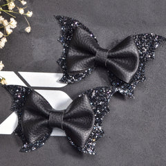 Girls Cartoon Sequin Bow Hair Clips for Party