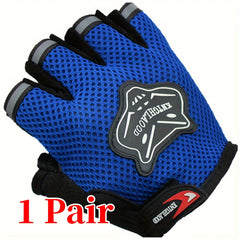 Kids' Cycling Safety Gloves with Loop Cuff & Safety Belt