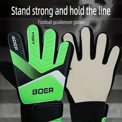 1pair Goalkeeper Gloves Latex Sticky Non slip Gloves Goalkeeper Football Gloves