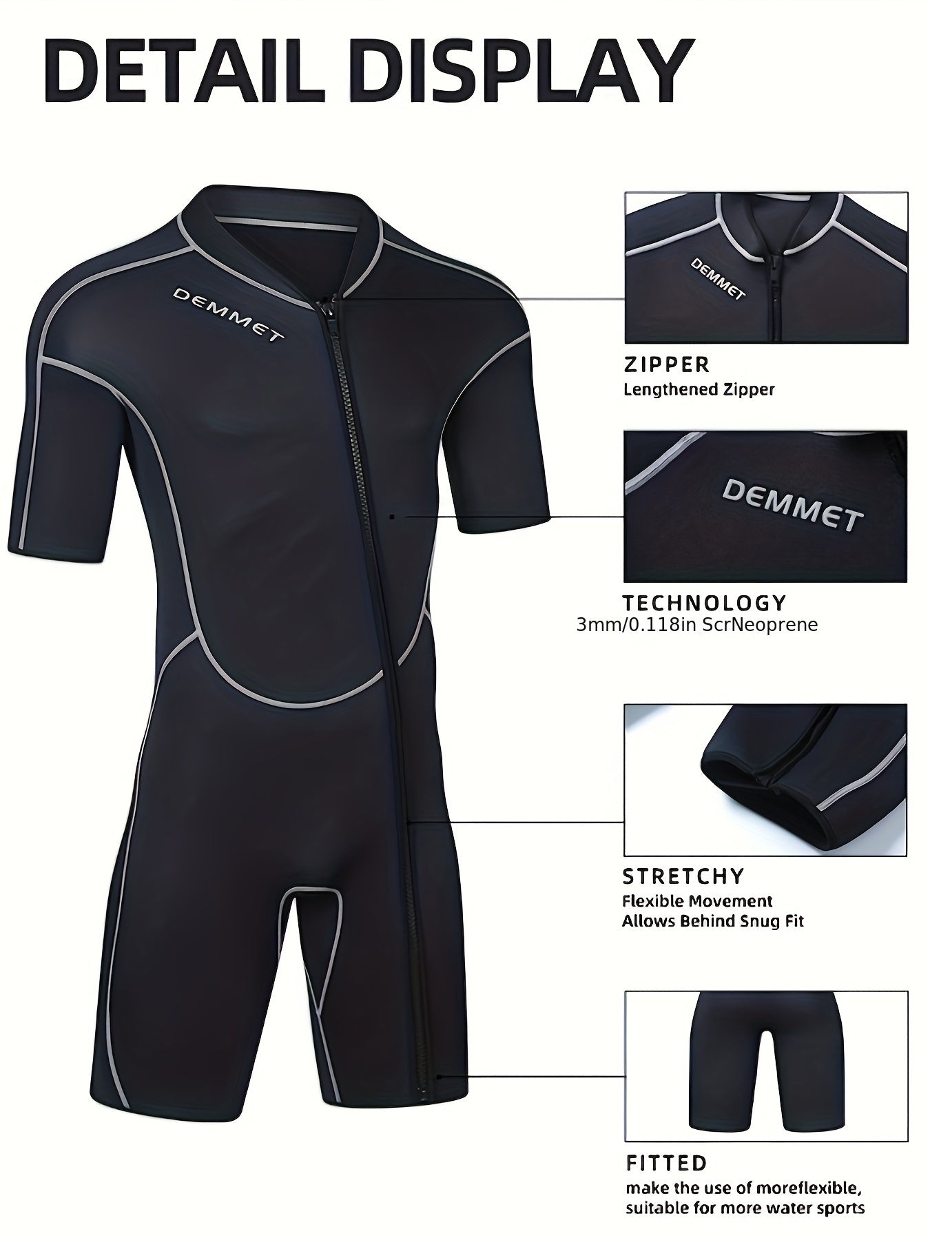 Men's 3MM Quick Drying Diving Wetsuit