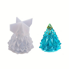 1PC 3D Christmas Tree Silicone Resin Mold Epoxy Resin Crafts Charms DIY Jewelry