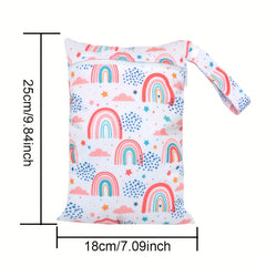 EezKoala 2pcs Baby Diaper Bag WetBags Zipper Waterproof Nappy Handbag