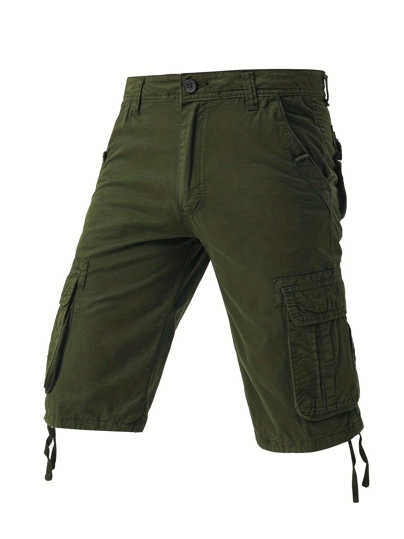 Men's Cotton Casual Cargo Shorts with Pockets