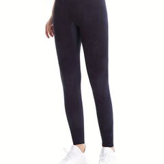 High Waist Solid Yoga Leggings Women's Fitness Pants
