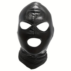 Faux Leather Halloween Mask Breathable Stretchy Accessory Cosplay Stage Parties