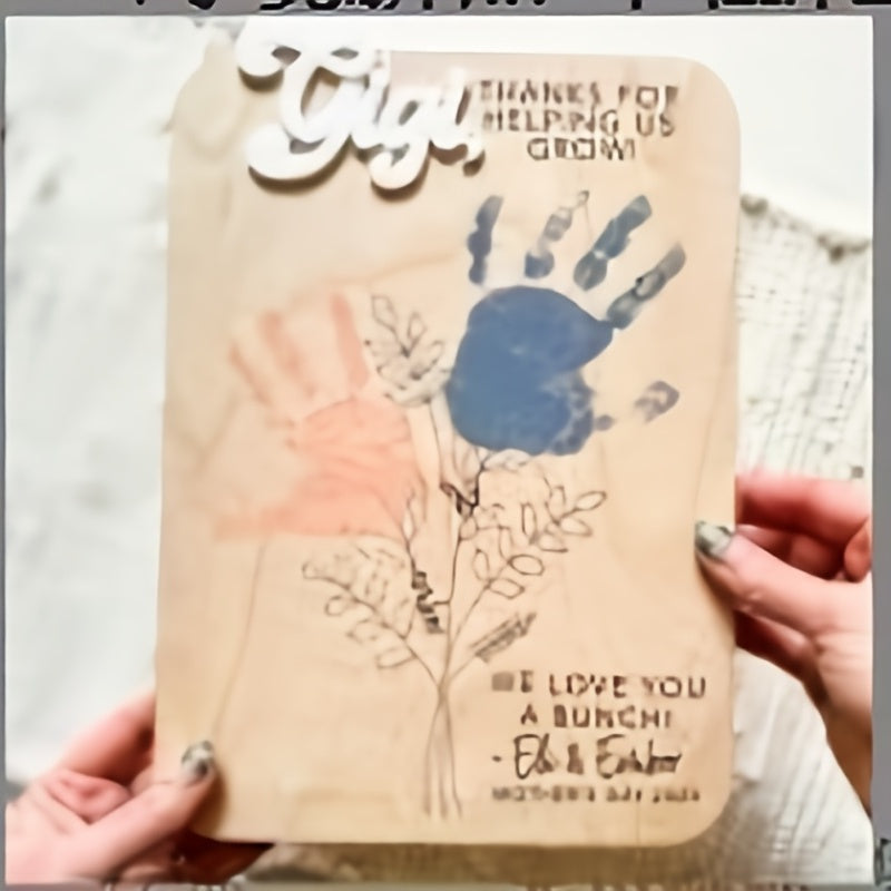 DIY Handprint Sign for Mom & Dad