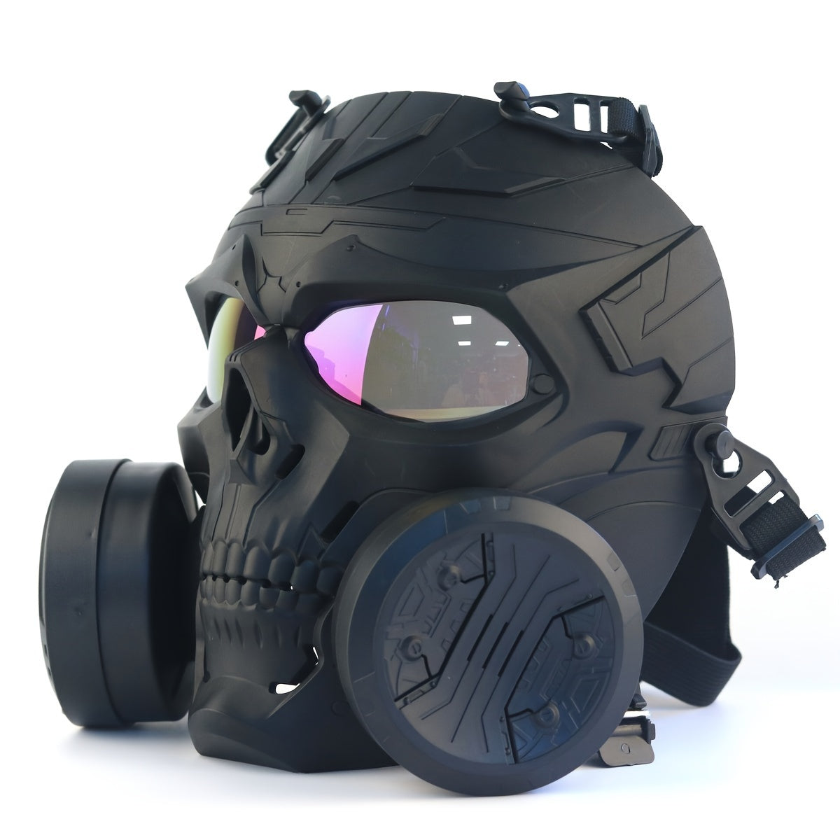 Skull Helmet Mask with Goggles for Halloween