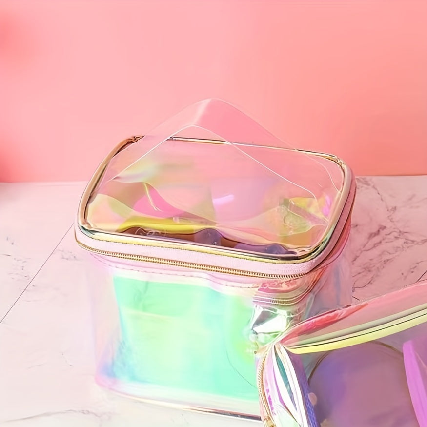 Waterproof Transparent Makeup Bag Zipper Cosmetic Organizer