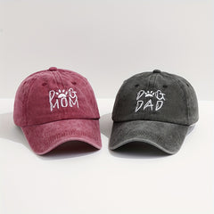 2pcs Mens Embroidered Baseball Cap Cartoon Sun Hat For Outdoor