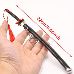 Metal Samurai Sword Model Toy 22cm With Red Tassel - Birthday Gift