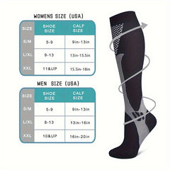 6 Pairs Compression Socks For Outdoor Sports Men's Mid Tube Socks