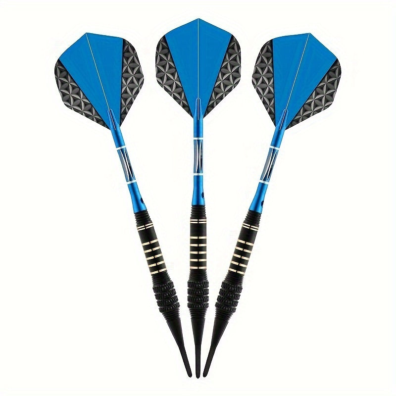 Soft Tips Dart Set 18g Plastic Head Dart Portable Box 6 Tips 6 O Rings 3 Wings