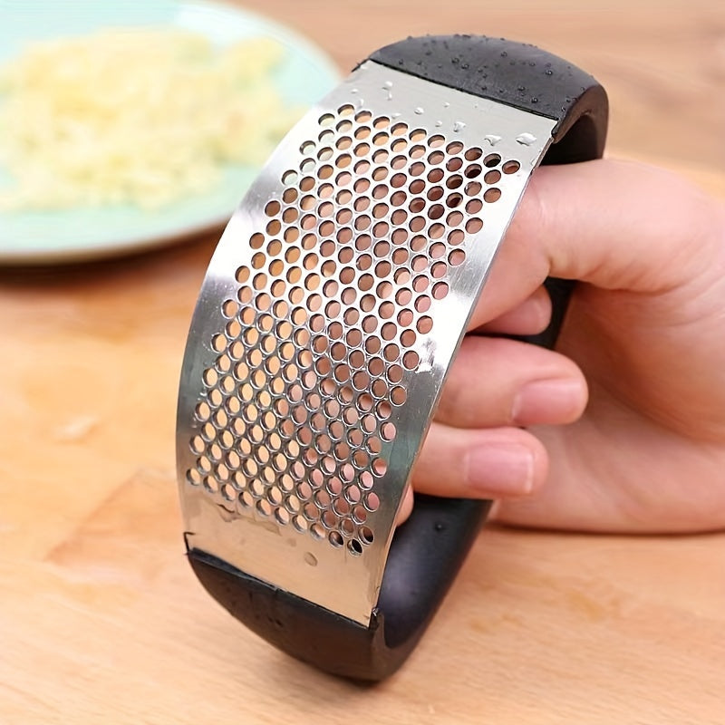 Stainless Steel Garlic Press Crusher Manual Garlic Mincer Chopping Tool