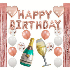 Golden Birthday Party Decorations Set Golden Happy Birthday Banner