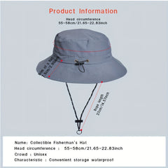 Summer Waterproof Sunscreen Fisherman Hat For Men And Women