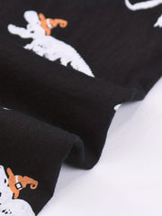 Halloween Pumpkin Print Boys Casual Pants