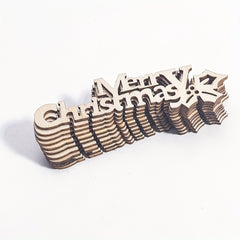 10pcs Merry Christmas Hanging Ornaments Wooden Letter Crafts DIY Home Decor Xmas