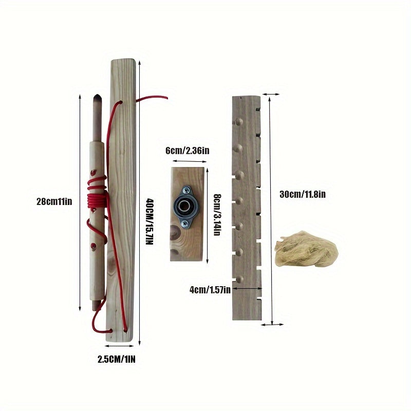 Bow Drill Friction Fire Starter Survival Tool